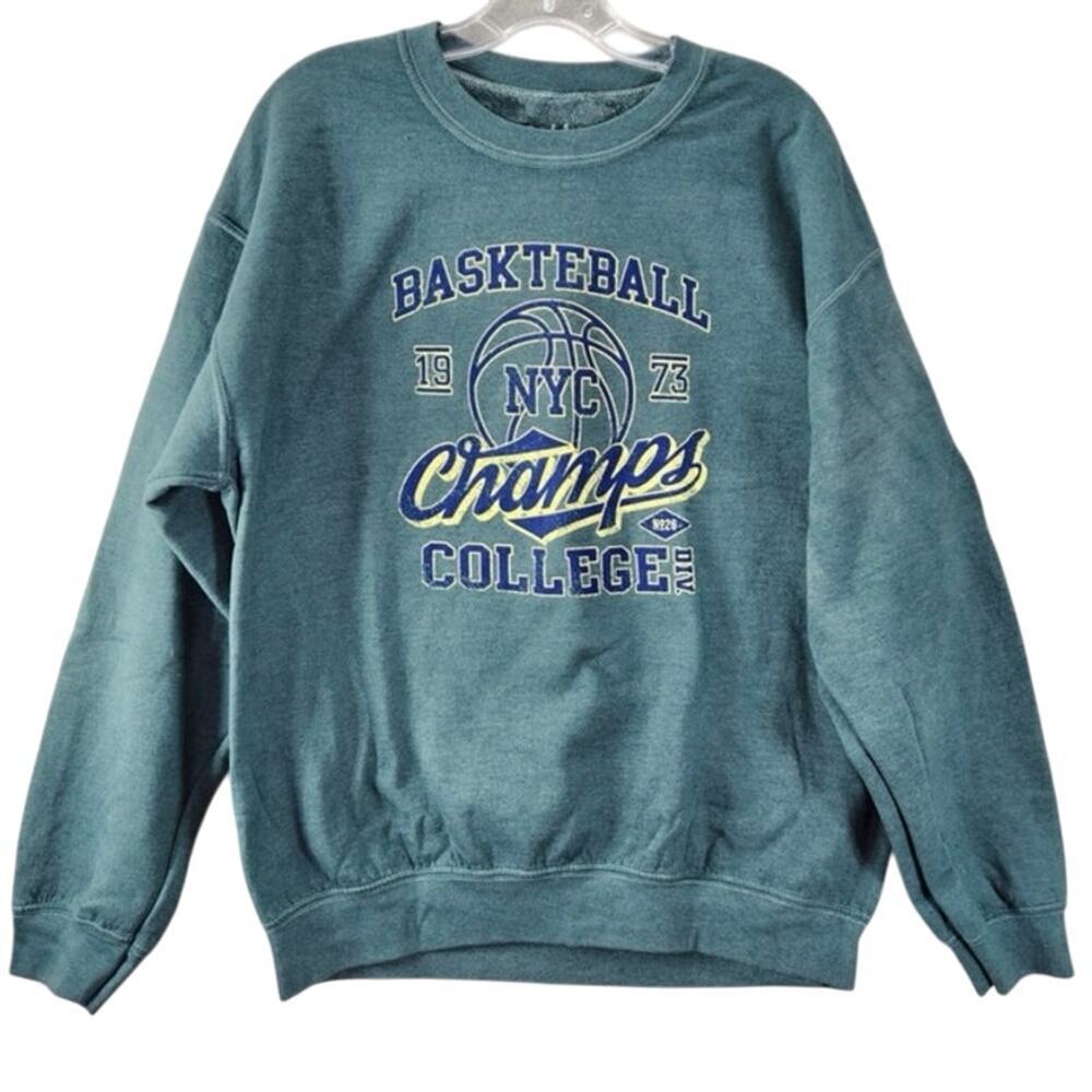 Golden Hour URBAN OUTFITTERS Retro-Style Collegiate Basketball Sweatshirt ML NWT